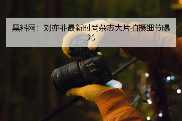 黑料网：刘亦菲最新时尚杂志大片拍摄细节曝光